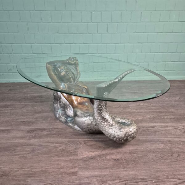 Couchtisch Meerjungrau Glas 1,30 m x 0,70 m – Bild 5