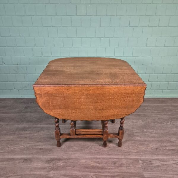 Klapptisch Salontisch Jugendstil 1920 Eiche – Bild 3