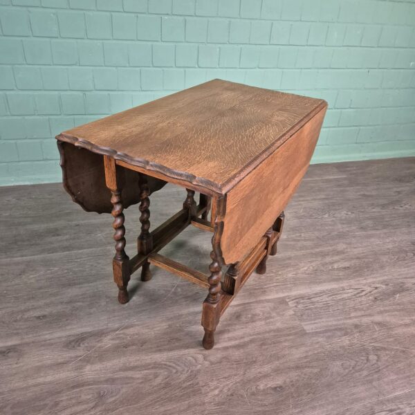 Klapptisch Salontisch Jugendstil 1920 Eiche – Bild 4