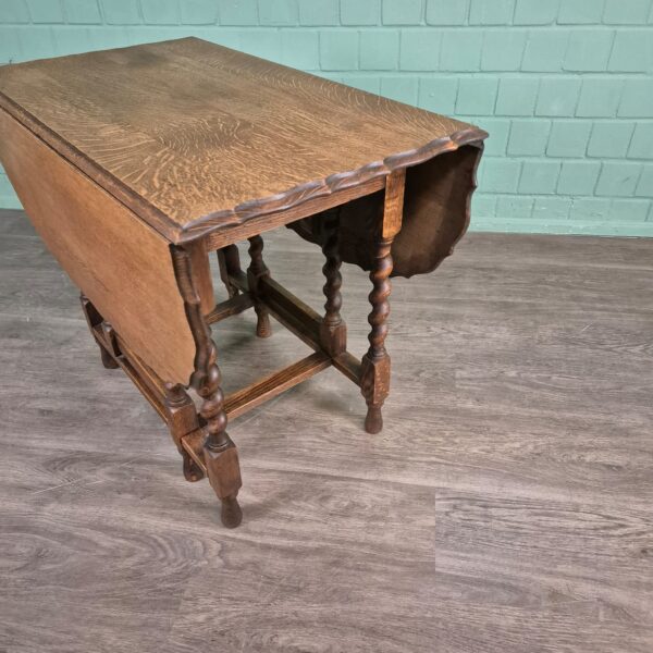 Klapptisch Salontisch Jugendstil 1920 Eiche – Bild 5