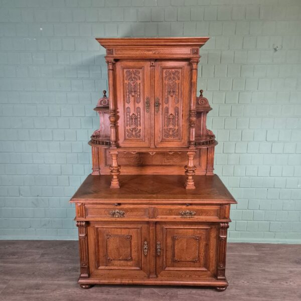 Buffetschrank Schrank Gründerzeit 1880 Eiche – Bild 3