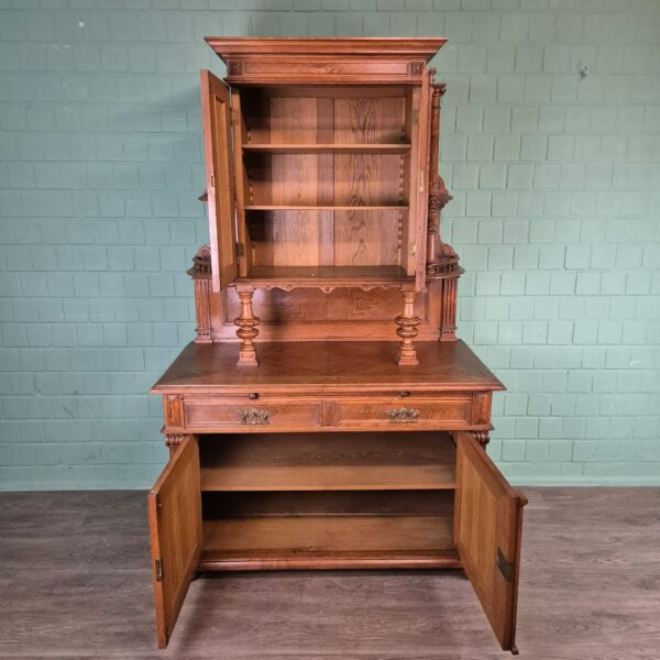 Buffetschrank Schrank Gründerzeit 1880 Eiche – Bild 14