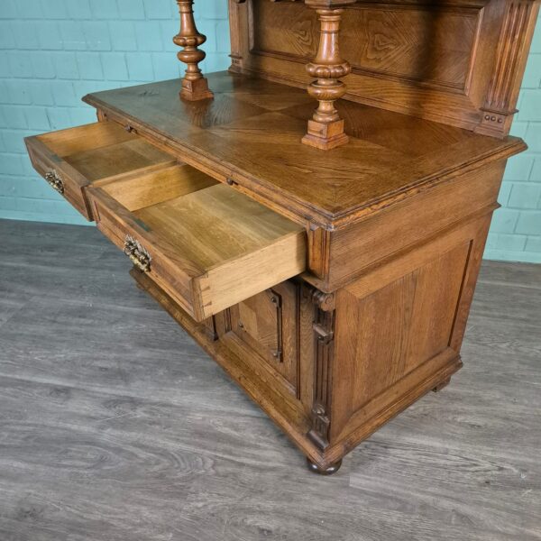 Buffetschrank Schrank Gründerzeit 1880 Eiche – Bild 18