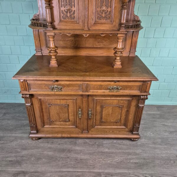 Buffetschrank Schrank Gründerzeit 1880 Eiche – Bild 9