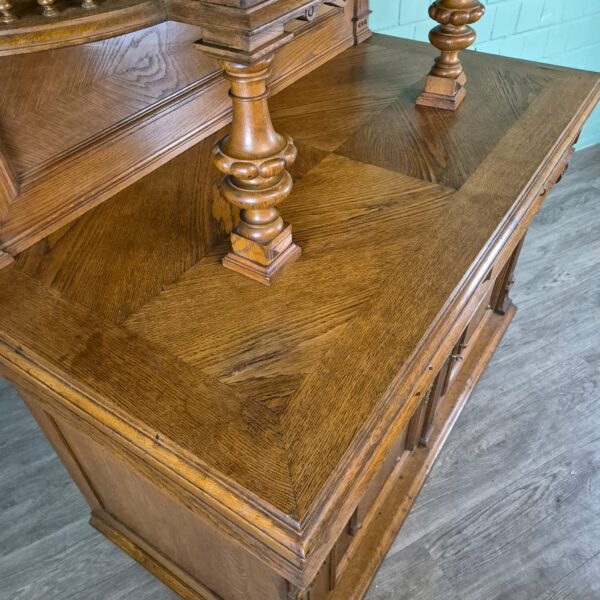 Buffetschrank Schrank Gründerzeit 1880 Eiche – Bild 8
