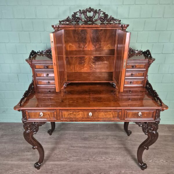Schreibtisch Historismus 1870 Mahagoni – Bild 10