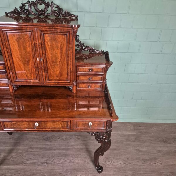 Schreibtisch Historismus 1870 Mahagoni – Bild 6