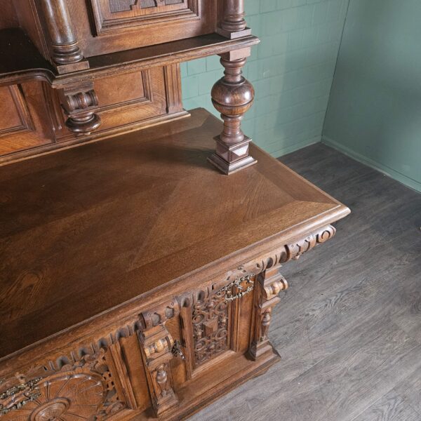 Buffetschrank Schrank Gründerzeit 1880 Eiche – Bild 9