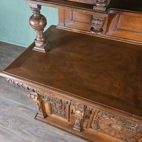 Buffetschrank Schrank Gründerzeit 1880 Eiche – Bild 7