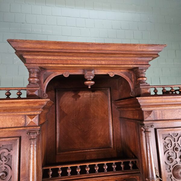 Buffetschrank Schrank Gründerzeit 1880 Eiche – Bild 15