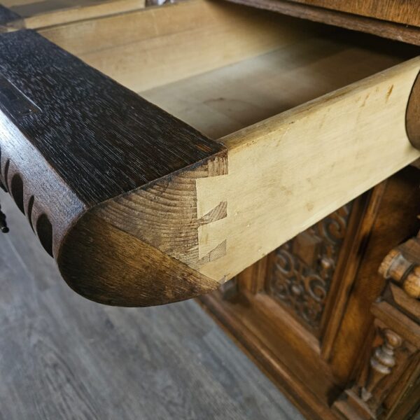 Buffetschrank Schrank Gründerzeit 1880 Eiche – Bild 19
