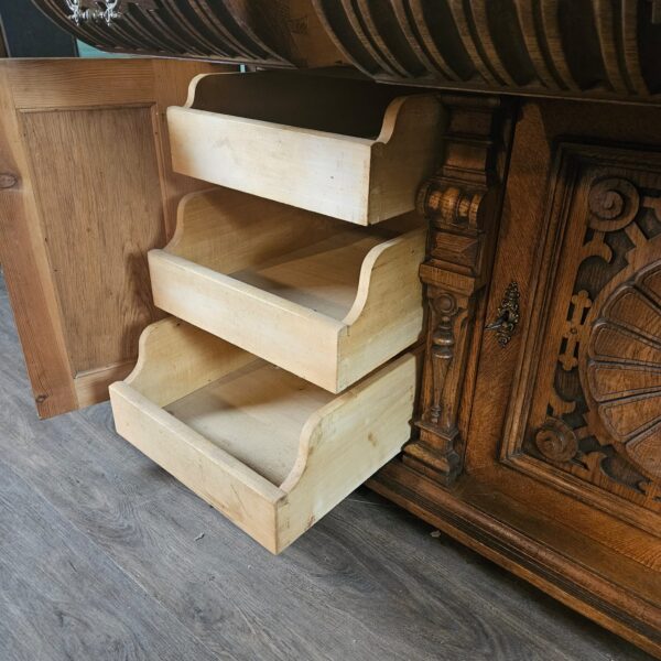 Buffetschrank Schrank Gründerzeit 1880 Eiche – Bild 20