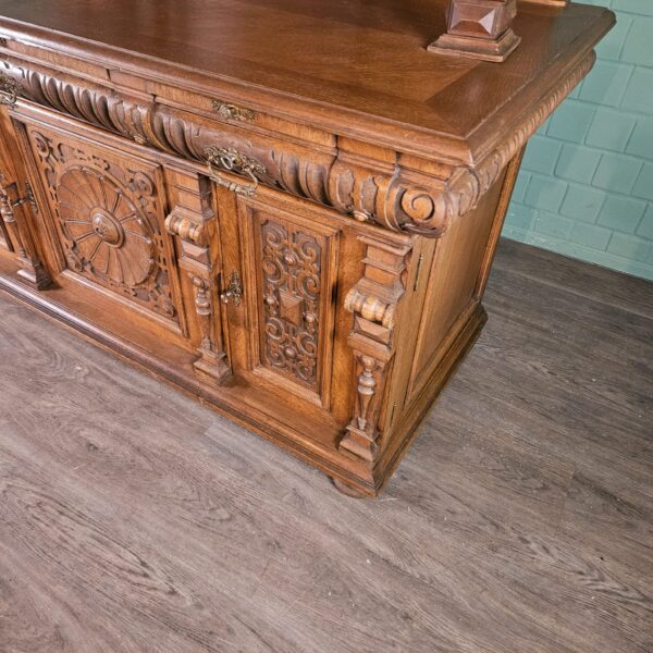Buffetschrank Schrank Gründerzeit 1880 Eiche – Bild 11