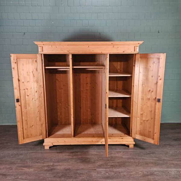 Kleiderschrank Schrank 1,65 m Kiefer – Bild 11