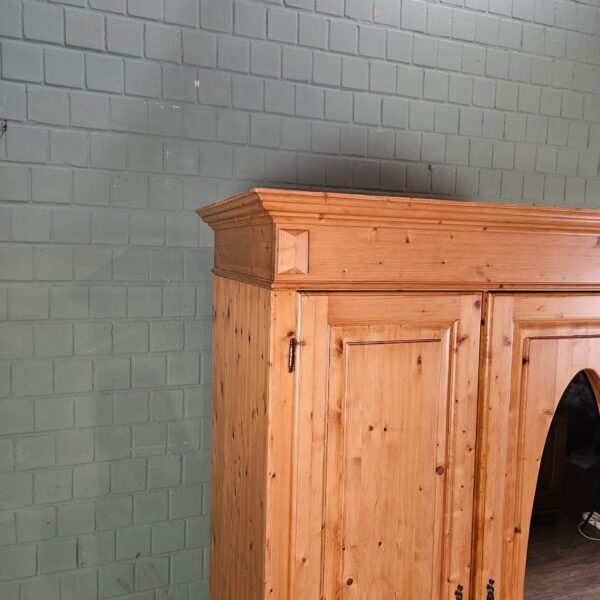Kleiderschrank Schrank 1,65 m Kiefer – Bild 4