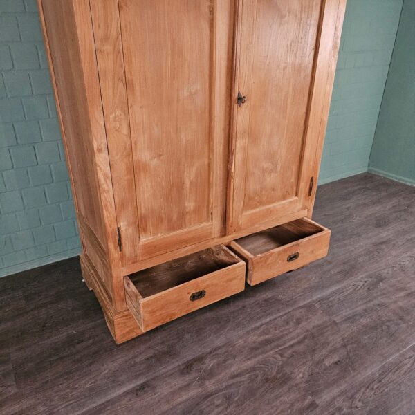 Kleiderschrank Schrank Teakholz 1,35 m – Bild 4