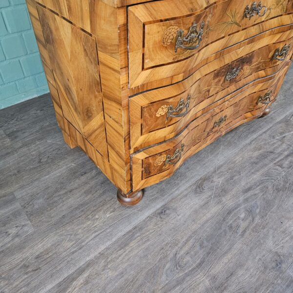 Barockkommode Kommode Barock 1780 Nussbaum – Bild 7
