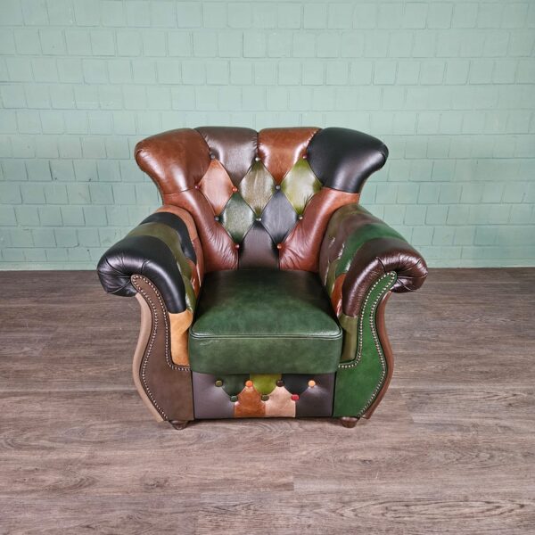 Chesterfield Couchgarnitur Modell Jungle 3-1-1 Leder – Bild 18