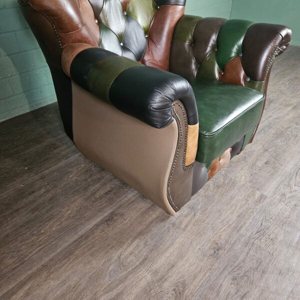 Chesterfield Couchgarnitur Modell Jungle 3-1-1 Leder – Bild 19