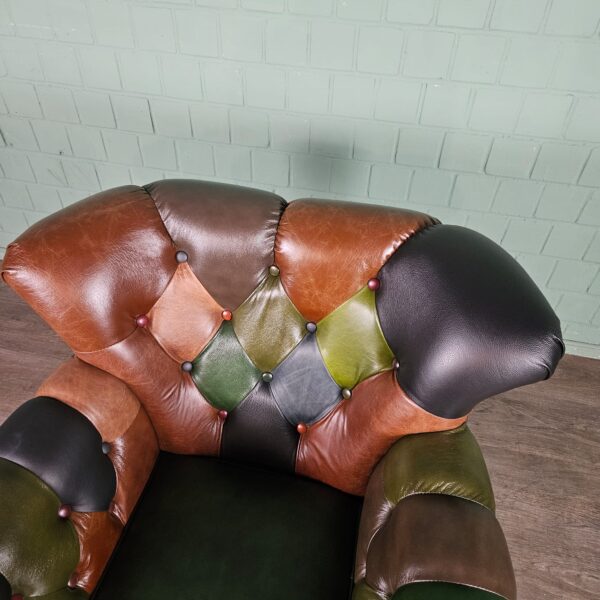 Chesterfield Sessel Leder Modell Jungle – Bild 6