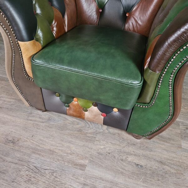 Chesterfield Sessel Leder Modell Jungle – Bild 7