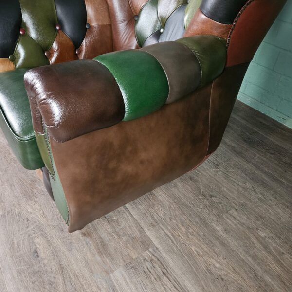 Chesterfield Sessel Leder Modell Jungle – Bild 9