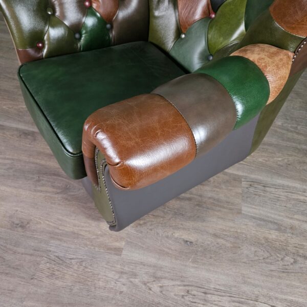 Chesterfield Sessel Leder Modell Jungle – Bild 7