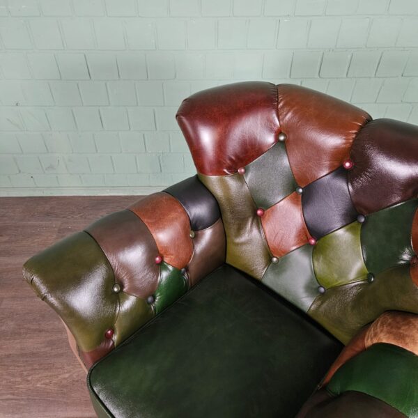 Chesterfield Sessel Leder Modell Jungle Set – Bild 14