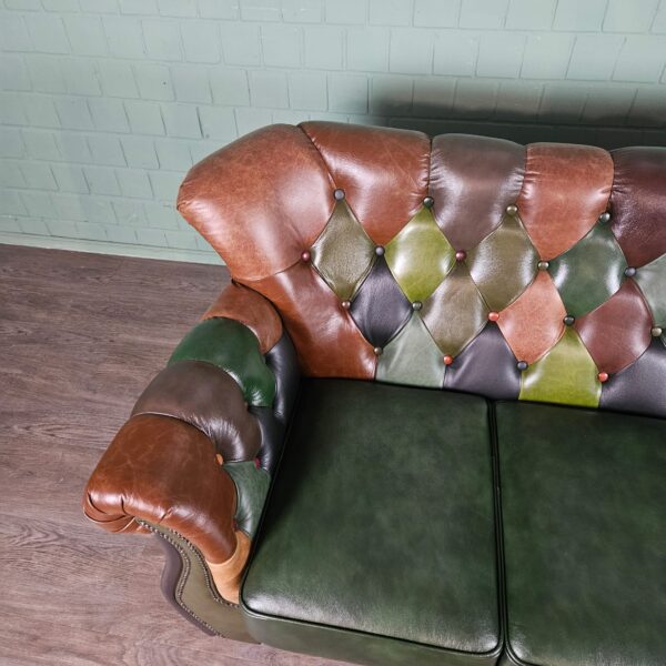 Chesterfield Sofa Couch Leder Modell Jungle 2,00 m – Bild 5