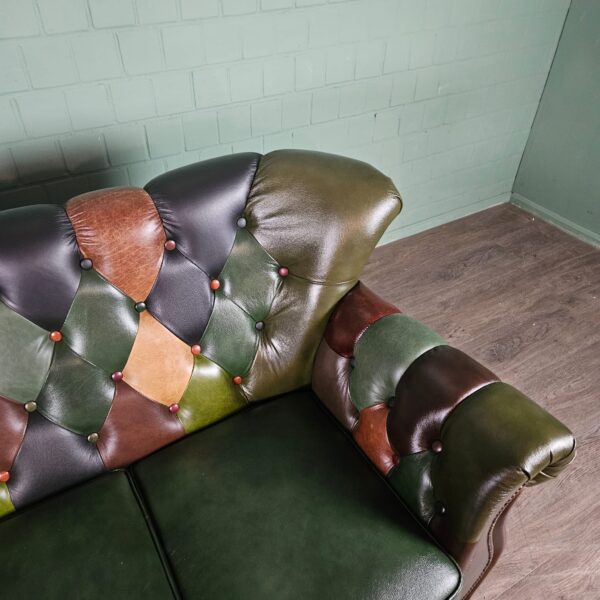 Chesterfield Couchgarnitur Modell Jungle 3-1-1 Leder – Bild 12