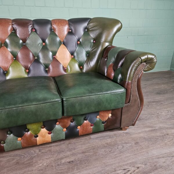 Chesterfield Sofa Couch Leder Modell Jungle 2,00 m – Bild 10