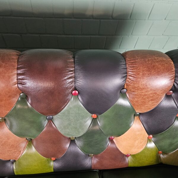 Chesterfield Sofa Couch Leder Modell Jungle 2,00 m – Bild 9
