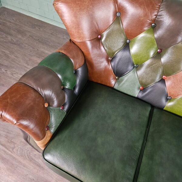 Chesterfield Sofa Couch Leder Modell Jungle 2,00 m – Bild 6