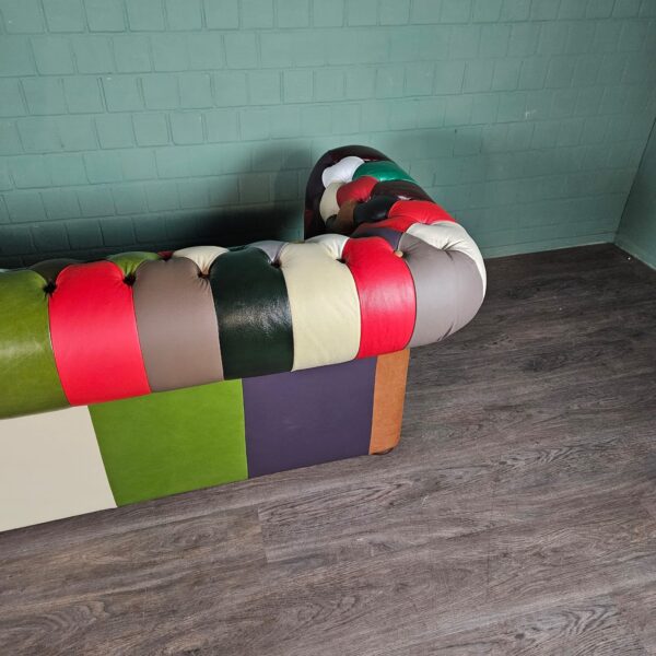 Chesterfield Sofa Couch Leder Modell Karneval 2,00 m – Bild 12