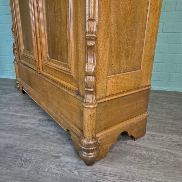 Kleiderschrank Schrank Biedermeier 1840 Eiche – Bild 10