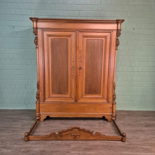Kleiderschrank Schrank Biedermeier 1840 Eiche – Bild 29