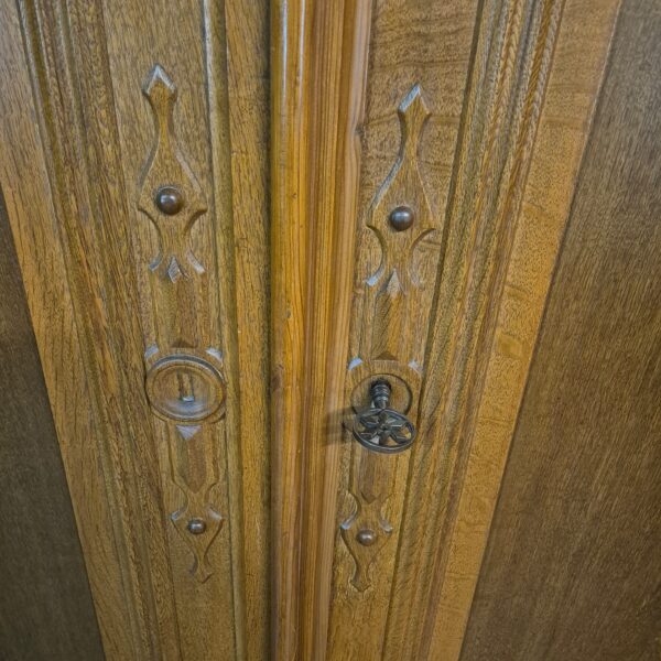 Kleiderschrank Schrank Biedermeier 1840 Eiche – Bild 15