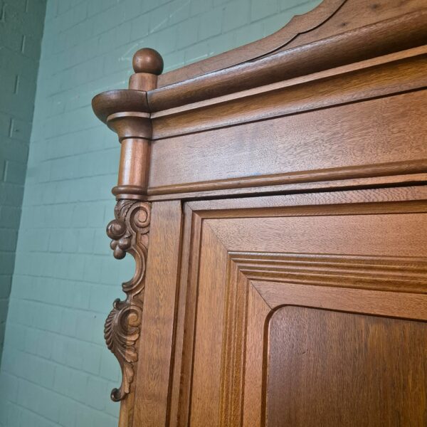 Kleiderschrank Schrank Biedermeier 1840 Eiche – Bild 14