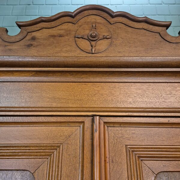 Kleiderschrank Schrank Biedermeier 1840 Eiche – Bild 13