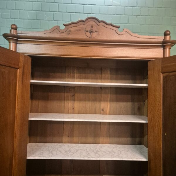Kleiderschrank Schrank Biedermeier 1840 Eiche – Bild 22