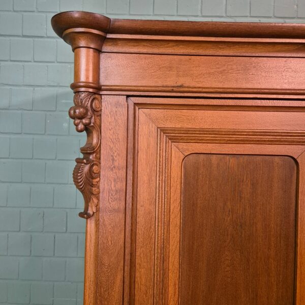 Kleiderschrank Schrank Biedermeier 1840 Eiche – Bild 5