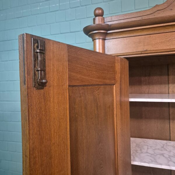 Kleiderschrank Schrank Biedermeier 1840 Eiche – Bild 18