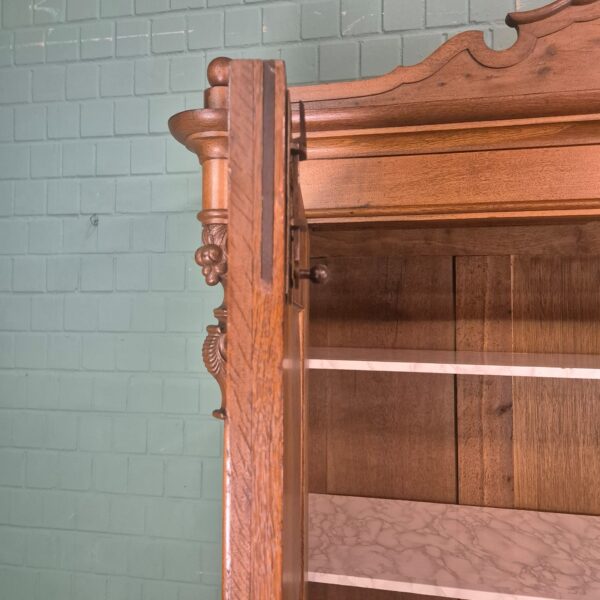 Kleiderschrank Schrank Biedermeier 1840 Eiche – Bild 21