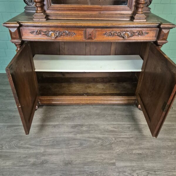 Buffetschrank Schrank Gründerzeit 1880 Eiche – Bild 19