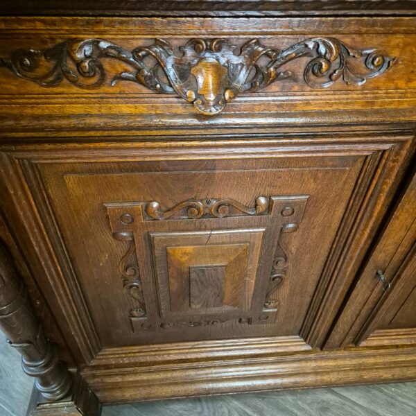 Buffetschrank Schrank Gründerzeit 1880 Eiche – Bild 8