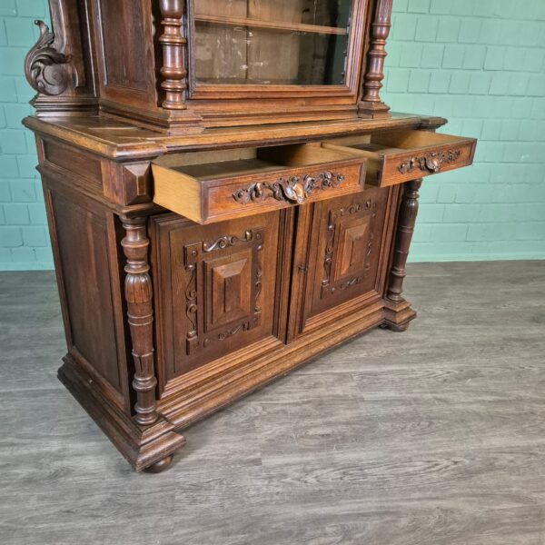 Buffetschrank Schrank Gründerzeit 1880 Eiche – Bild 18
