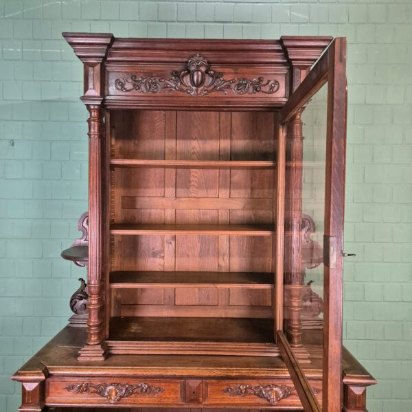 Buffetschrank Schrank Gründerzeit 1880 Eiche – Bild 16