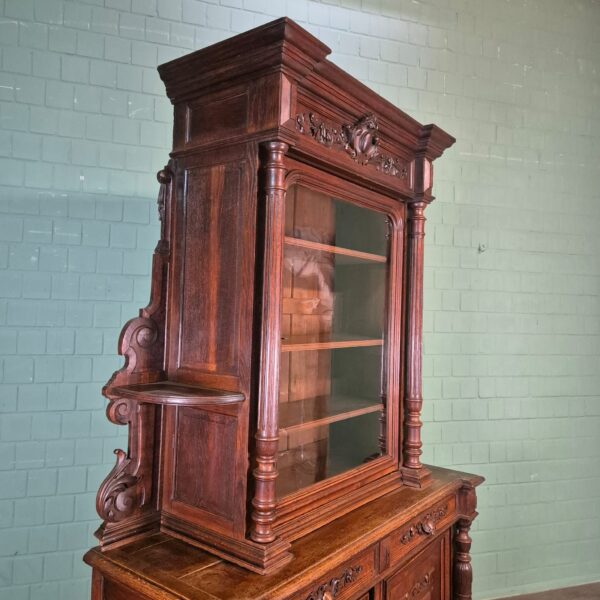 Buffetschrank Schrank Gründerzeit 1880 Eiche – Bild 6