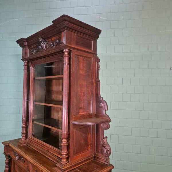 Buffetschrank Schrank Gründerzeit 1880 Eiche – Bild 13