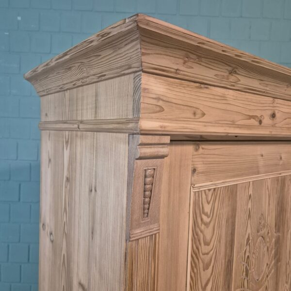 Schrank Kleiderschrank Jugendstil 1900 Kiefer – Bild 5
